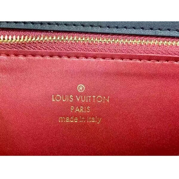 Louis Vuitton Women LV Orsay MM Handbag Black Cowhide Leather Flap Closure N-Lock - Image 11
