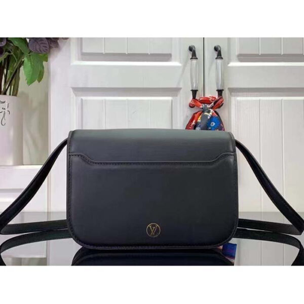 Louis Vuitton Women LV Orsay MM Handbag Black Cowhide Leather Flap Closure N-Lock - Image 3