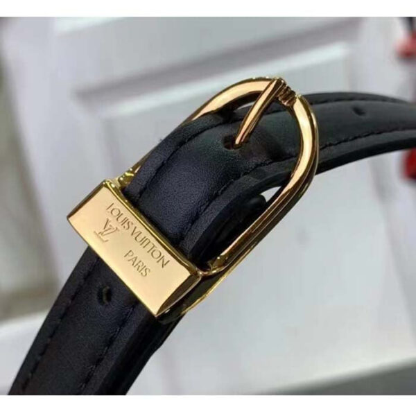 Louis Vuitton Women LV Orsay MM Handbag Black Cowhide Leather Flap Closure N-Lock - Image 10