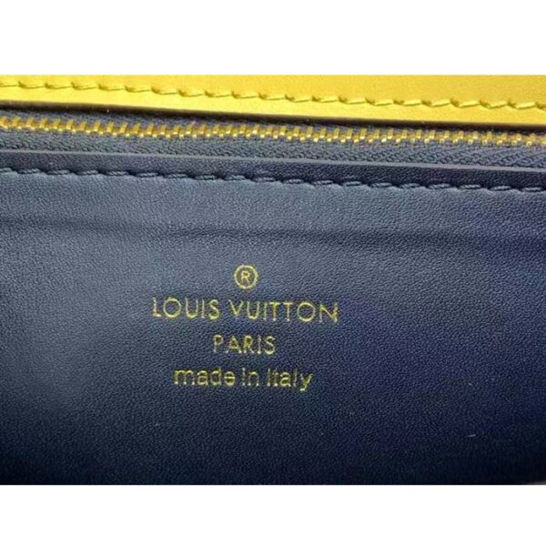 Louis Vuitton Women LV Orsay MM Handbag Yellow Cowhide Leather Flap Closure N-Lock - Image 10