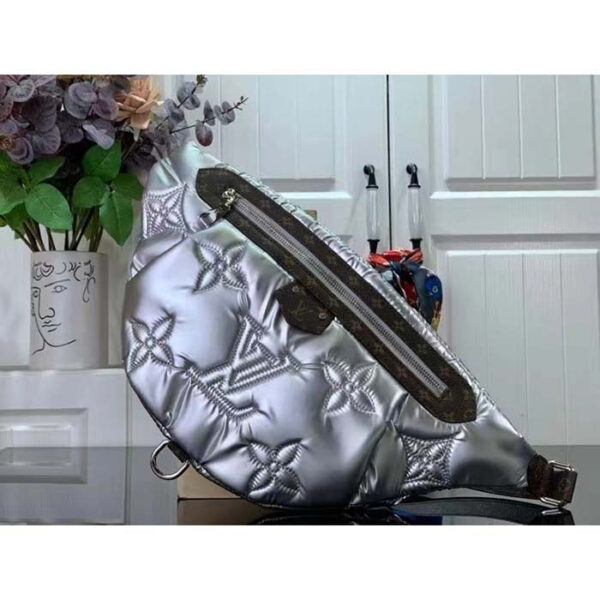 Louis Vuitton Unisex LV Pillow Maxi Bumbag Silver Recycled Metallic Nylon - Image 2