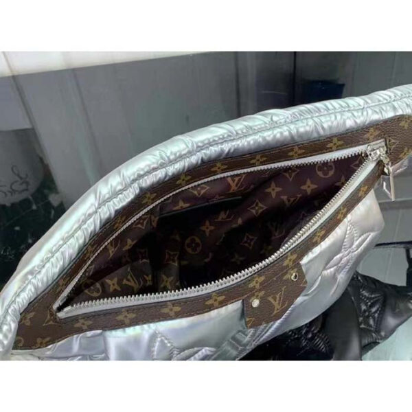 Louis Vuitton Unisex LV Pillow Maxi Bumbag Silver Recycled Metallic Nylon - Image 5