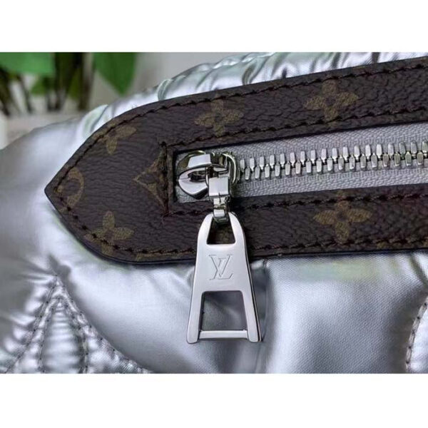 Louis Vuitton Unisex LV Pillow Maxi Bumbag Silver Recycled Metallic Nylon - Image 9