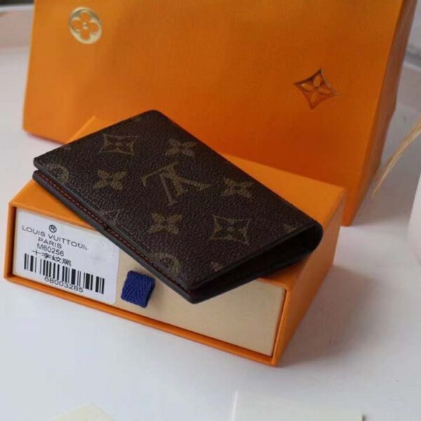 Louis Vuitton Unisex LV Pocket Organizer Monogram Coated Canvas Calf Leather - Image 4
