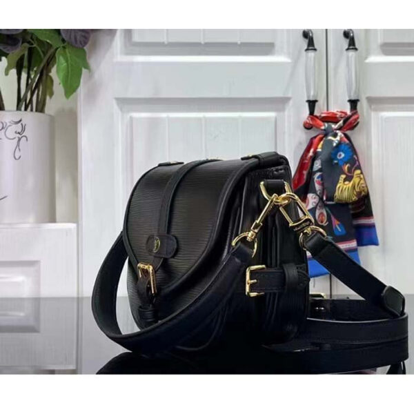 Louis Vuitton Women LV Saumur BB Black Epi Grained Cowhide Leather - Image 3