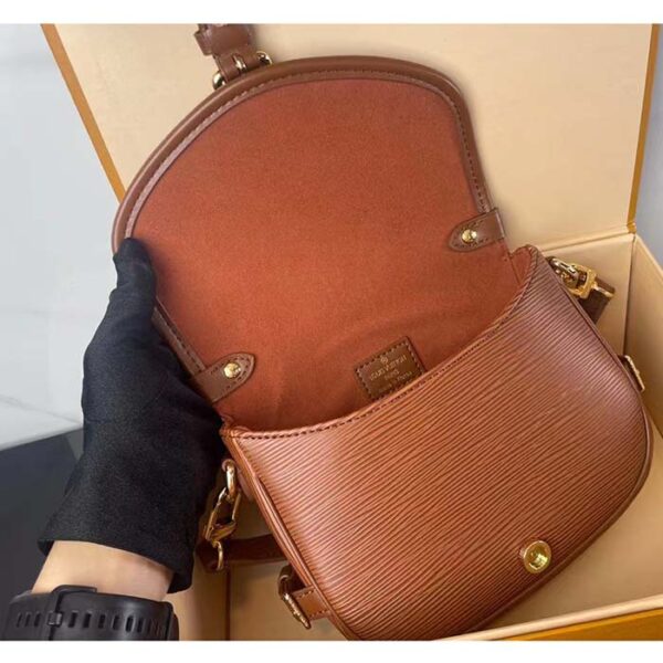 Louis Vuitton Women LV Saumur BB Cognac Brown Epi Grained Cowhide Leather - Image 9