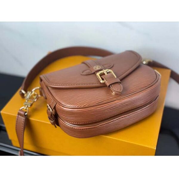 Louis Vuitton Women LV Saumur BB Cognac Brown Epi Grained Cowhide Leather - Image 4