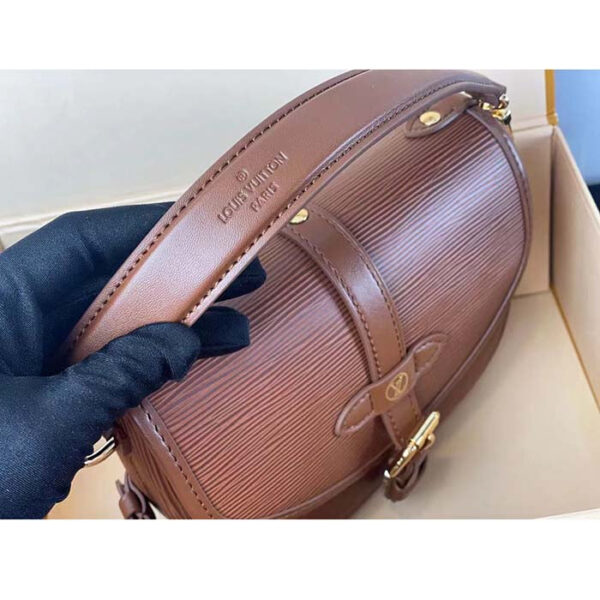 Louis Vuitton Women LV Saumur BB Cognac Brown Epi Grained Cowhide Leather - Image 8