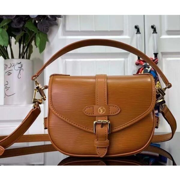 Louis Vuitton Women LV Saumur BB Safran Brown Epi Grained Cowhide Leather - Image 2