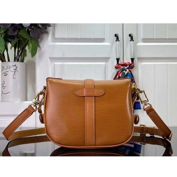 Louis Vuitton Women LV Saumur BB Safran Brown Epi Grained Cowhide Leather - Image 3