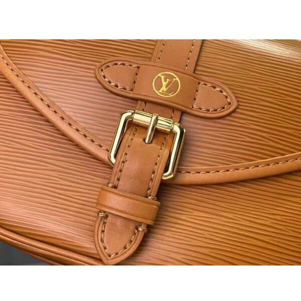Louis Vuitton Women LV Saumur BB Safran Brown Epi Grained Cowhide Leather - Image 7