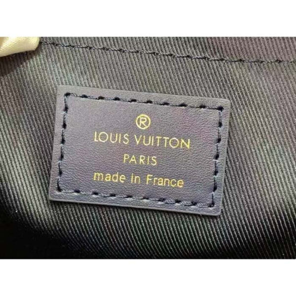Louis Vuitton Women LV Speedy Bandouliere 20 Handbag Blue Monoglam Coated Canvas - Image 11