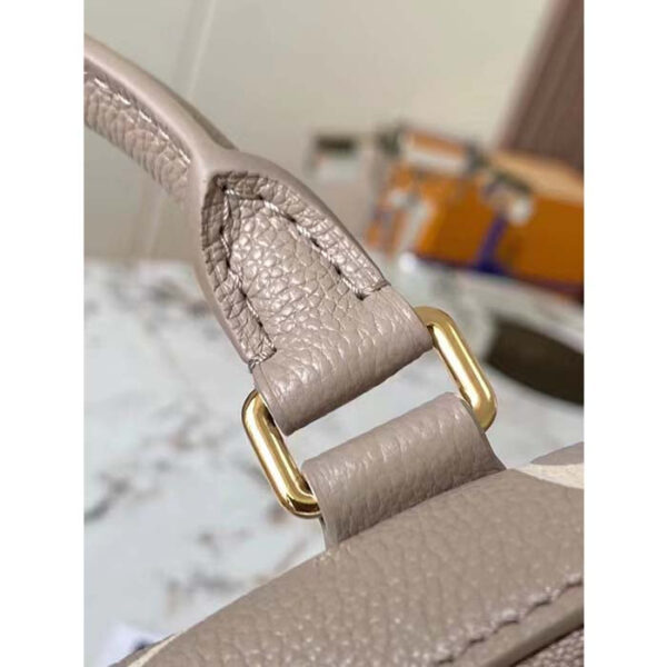 Louis Vuitton Women LV Speedy Bandouliere 20 Handbag Gray Beige Monogram Empreinte Embossed Cowhide - Image 10