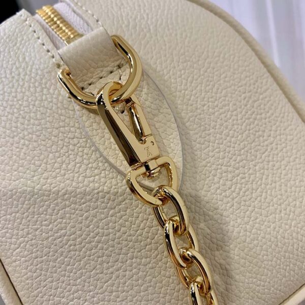 Louis Vuitton Women LV Speedy Bandouliere 20 Handbag Pink Monogram Empreinte Embossed Cowhide - Image 7