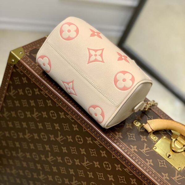Louis Vuitton Women LV Speedy Bandouliere 20 Handbag Pink Monogram Empreinte Embossed Cowhide - Image 6