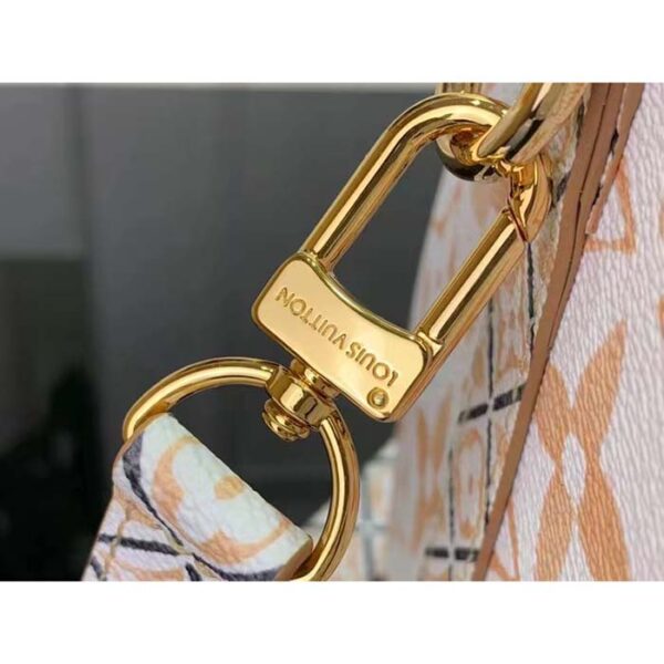 Louis Vuitton Women LV Speedy Bandoulière 25 Beige Monogram Coated Canvas Double Zip Padlock - Image 10