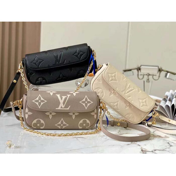 Louis Vuitton Women LV Wallet On Chain Ivy Monogram Empreinte Embossed Supple Grained Cowhide Leather - Image 12