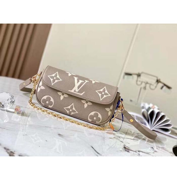 Louis Vuitton Women LV Wallet On Chain Ivy Monogram Empreinte Embossed Supple Grained Cowhide Leather - Image 5