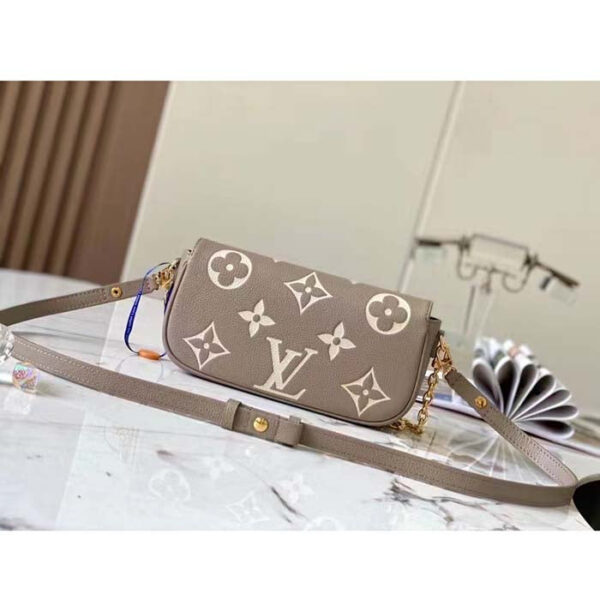 Louis Vuitton Women LV Wallet On Chain Ivy Monogram Empreinte Embossed Supple Grained Cowhide Leather - Image 3