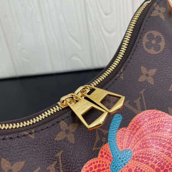 Louis Vuitton Women LV x YK Boulogne Monogram Coated Canvas Pumpkin Print Cowhide Leather - Image 7