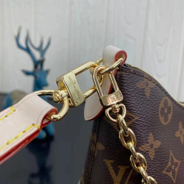 Louis Vuitton Women LV x YK Boulogne Monogram Coated Canvas Pumpkin Print Cowhide Leather - Image 9