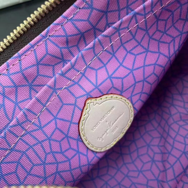 Louis Vuitton Women LV x YK Boulogne Monogram Coated Canvas Pumpkin Print Cowhide Leather - Image 8