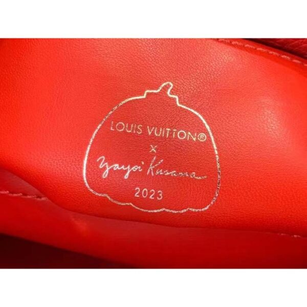 Louis Vuitton Women LV x YK Capucines Mini Red Taurillon Bull Calf Leather Infinity Dots Print - Image 10