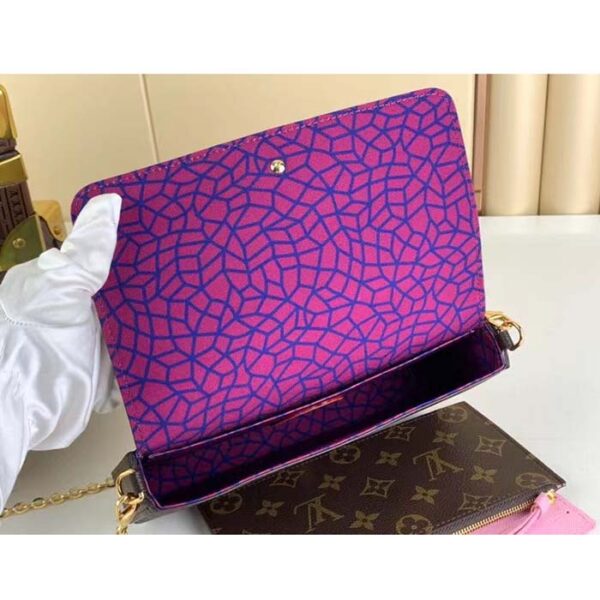 Louis Vuitton Women LV x YK Félicie Pochette Monogram Coated Canvas Pumpkin Print - Image 7