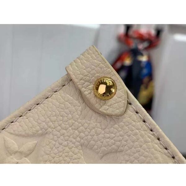 Louis Vuitton Women LV x YK OnTheGo Mini White Embossed Grained Monogram Cowhide Leather - Image 8
