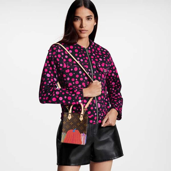 Louis Vuitton Women LV x YK Petit Sac Plat Monogram Coated Canvas Pumpkin Print - Image 10