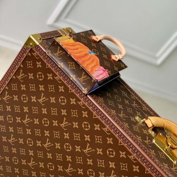 Louis Vuitton Women LV x YK Petit Sac Plat Monogram Coated Canvas Pumpkin Print - Image 5