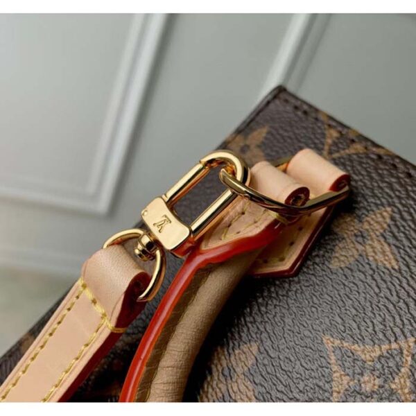Louis Vuitton Women LV x YK Petit Sac Plat Monogram Coated Canvas Pumpkin Print - Image 7