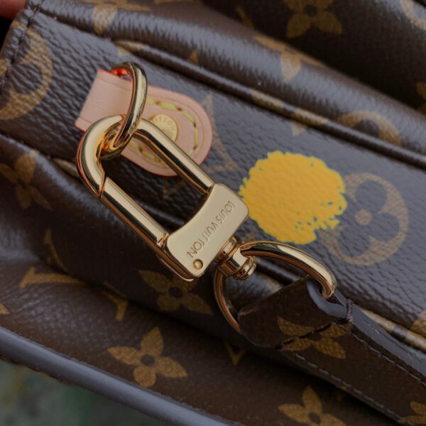 Louis Vuitton Women LV x YK Pochette Métis Monogram Coated Canvas 3D Painted Dots - Image 9