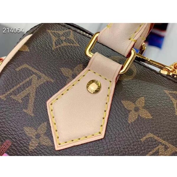 Louis Vuitton Women LV x YK Speedy Bandoulière 20 Monogram Coated Canvas Pumpkin Print - Image 7