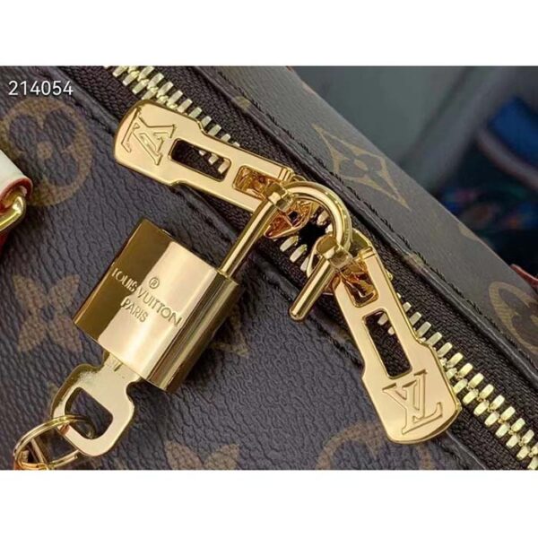 Louis Vuitton Women LV x YK Speedy Bandoulière 20 Monogram Coated Canvas Pumpkin Print - Image 9