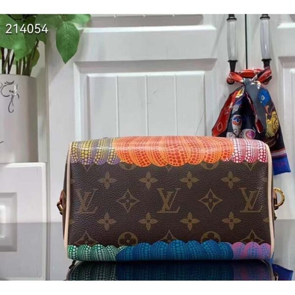 Louis Vuitton Women LV x YK Speedy Bandoulière 20 Monogram Coated Canvas Pumpkin Print - Image 5