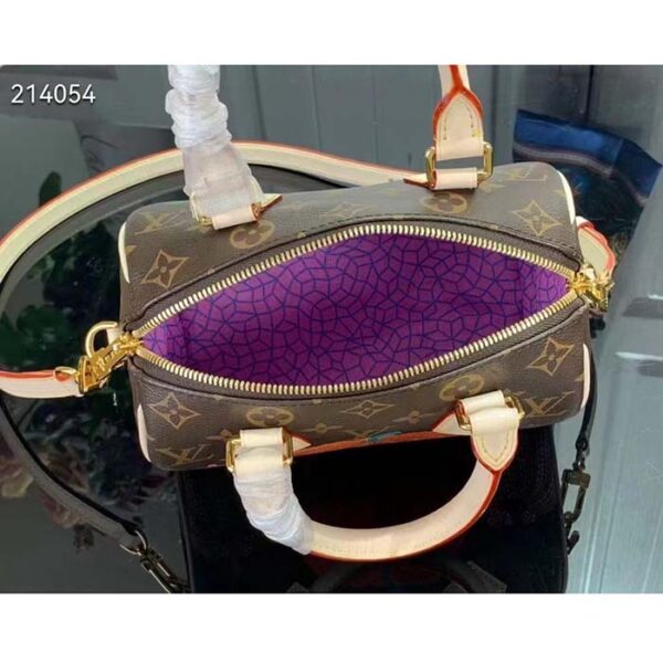 Louis Vuitton Women LV x YK Speedy Bandoulière 20 Monogram Coated Canvas Pumpkin Print - Image 6