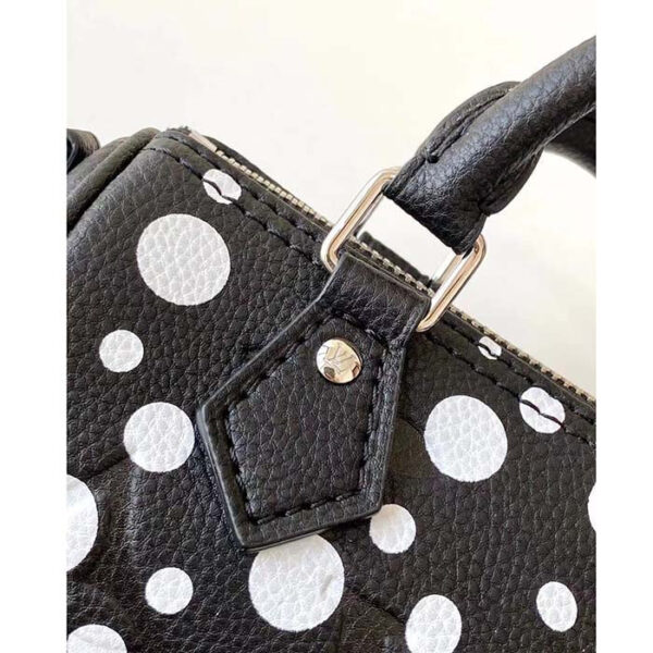 Louis Vuitton Women LVxYK Nano Speedy Black White Embossed Grained Monogram Empreinte Cowhide - Image 9