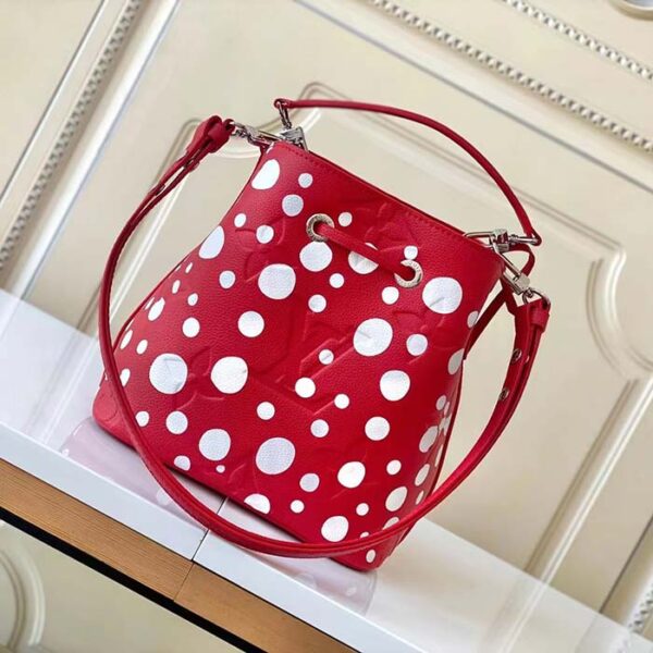 Louis Vuitton Women LVxYK NeoNoé BB Red White Grained Epi Cowhide Leather - Image 3