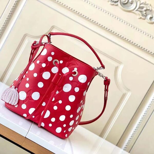 Louis Vuitton Women LVxYK NeoNoé BB Red White Grained Epi Cowhide Leather - Image 4