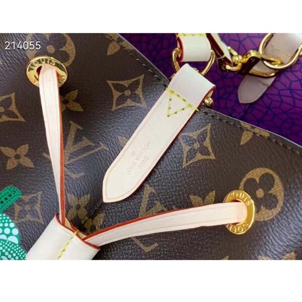 Louis Vuitton Women LVxYK NeoNoé MM Monogram Coated Canvas Pumpkin Print - Image 7