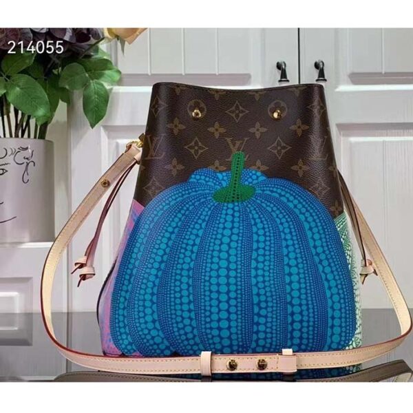 Louis Vuitton Women LVxYK NeoNoé MM Monogram Coated Canvas Pumpkin Print - Image 3