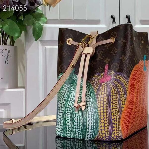 Louis Vuitton Women LVxYK NeoNoé MM Monogram Coated Canvas Pumpkin Print - Image 4