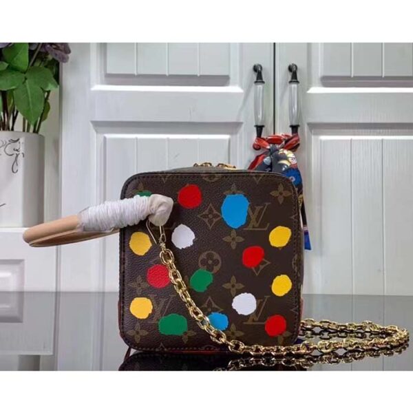 Louis Vuitton Women LVxYK Square Monogram Coated Canvas 3D Painted Dots Print - Image 2