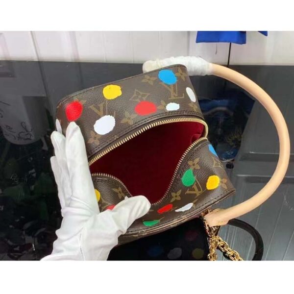 Louis Vuitton Women LVxYK Square Monogram Coated Canvas 3D Painted Dots Print - Image 7