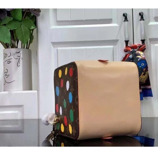 Louis Vuitton Women LVxYK Square Monogram Coated Canvas 3D Painted Dots Print - Image 5