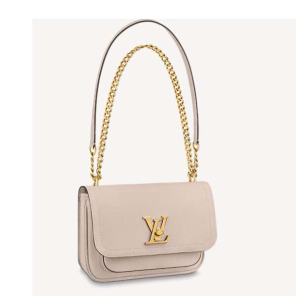 Louis Vuitton Women Lockme Chain PM Handbag Grained Calf Leather - Image 3