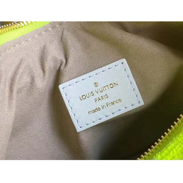 Louis Vuitton Women Loop Half-Moon Baguette Bag Yellow Monogram Jacquard Velvet - Image 10
