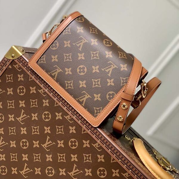 Louis Vuitton Women Mini Dauphine Lock XL Monogram Coated Canvas Cowhide Leather - Image 4