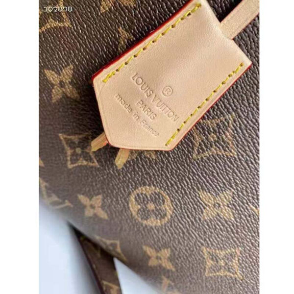 Louis Vuitton Women Montaigne MM Bag Monogram Coated Canvas Natural Cowhide Leather - Image 10